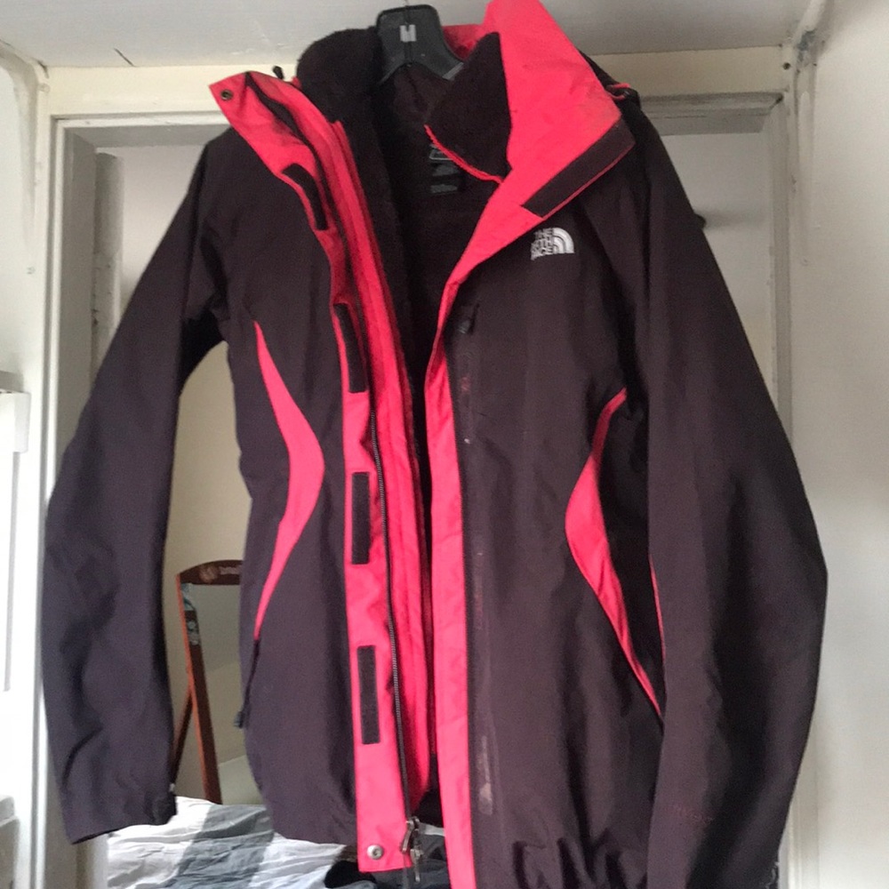 Eggplant and hot pink jacket